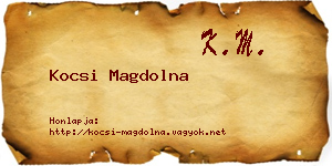 Kocsi Magdolna névjegykártya